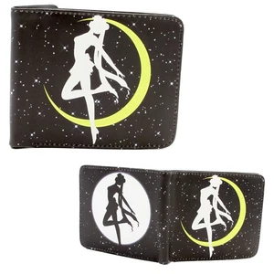 MOON LOGO Sailor Moon 4 in. Bi Fold Wallet (Anime Credit Card Billfold) - Picture 1 of 2