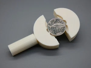 Klemme / Schraubstock zum Halten für Inspektion oder Hilfswerkzeug beim Reinigen von Münzen - Bild 1 von 7