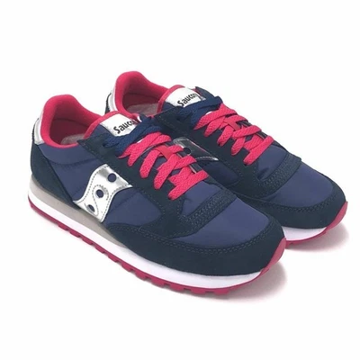 Scarpa da ginnastica donna Saucony Jazz Original blu fucsia argento s1044 540 - Immagine 1 di 3