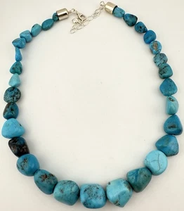 DTR JAY KING 925 TURQUOISE BEADED 20” NECKLACE K50B - Picture 1 of 4