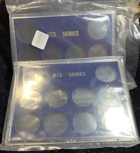 Lot 2 New NASA SPACE SHUTTLE COIN Collector Space STS Series Case Empty Medals - Picture 1 of 2