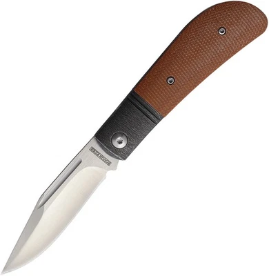 Faca de bolso Rough Rider junta deslizante marrom Micarta dobrável aço inoxidável gota Pt 2698 - Imagem 1 de 2