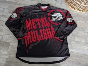 Vintage Motocross Dirtbike Metal Mulisha MSR Trikot Herren Größe L rot schwarz großes Logo - Bild 1 von 13
