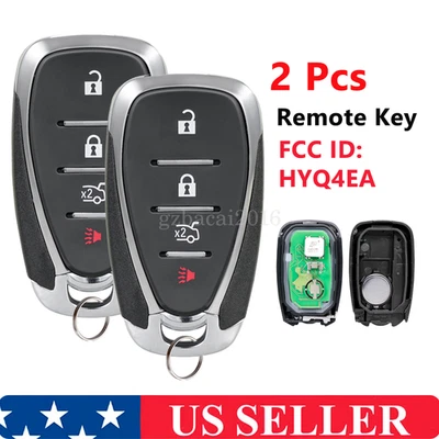 2 умных брелока для дистанционного управления Chevrolet Camaro Cruze Malibu 2016-2021 годов выпуска 4B - Изображение 1 из 4