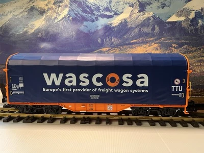 PIKO LGB G Scale 37748 Wascosa Shimmns Covered Freight Car New In Box! - Image 1 of 4