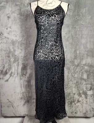 Vestido sin Mangas Classiques Entier para Mujer XS Negro Mezcla de Seda Burnout Transparente Lingere Y2K Foto 1 de 4