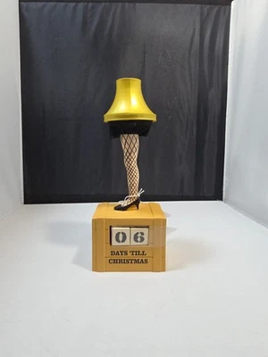 A Christmas Story Leg Lamp Christmas Countdown Calendar Figurine With Light NWT - Image 1 of 4