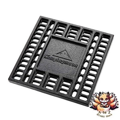 NEW CAMPING MOON Bonfire Charcoal Bed Cast Iron Grate 8.27x8.27/ 21x21cm T-210 - Image 1 of 3