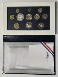 1992 France Monnaie De Paris 11 Coin Proof Set w/ COA & Original Box - Picture 1 of 24