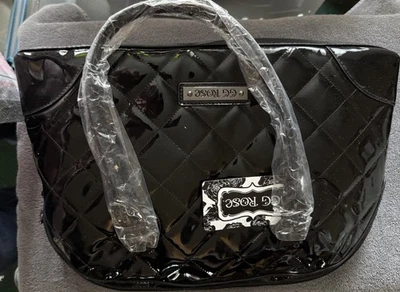 GG Rose By Rock Rebel - Murciélagos - Bolso de Mano Acolchado - Negro - Nuevo Foto 1 de 4