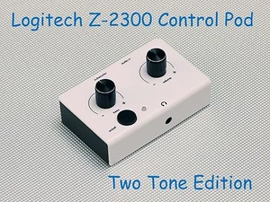 Replacement Control Pod White Over Black for Logitech Z-2300 Computer Speakers - Picture 1 of 6