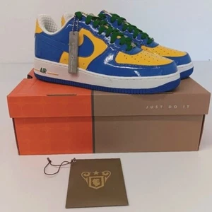 Nike Men's Air Force 1 Premium Brazil World Cup Limited Edition Sneakers - US10 - Picture 1 of 16