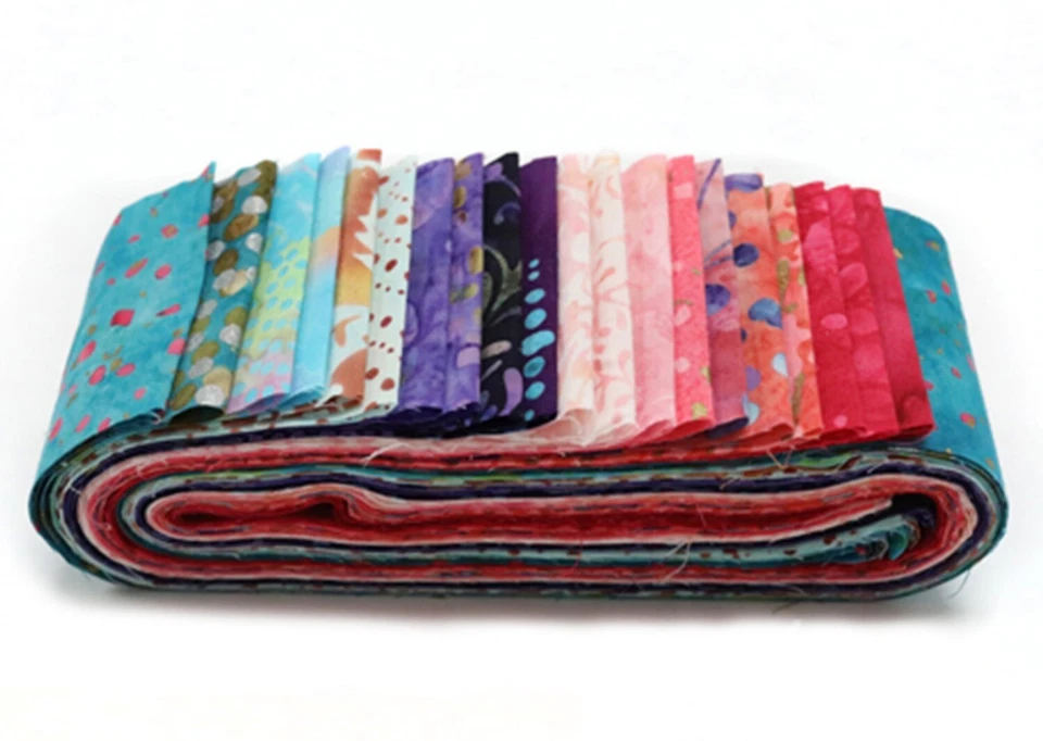 Hoffman Bali Poppy Batik 2.5" Strips Jelly Roll Rollup Fabric Bahamas BPP-664 - Image 1 of 1