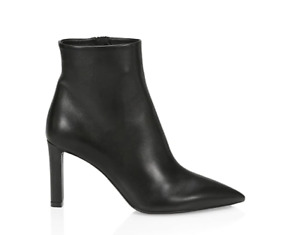 NIB Saint Laurent Grace Leather Ankle Boots Black size 37.5  $995