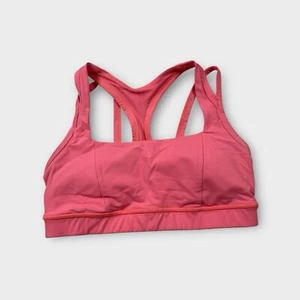 Pink Lululemon Athletic Sports Bra Women's Size 6 - Picture 1 of 6