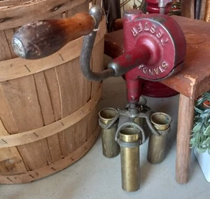 Antique Standard Tester Cream Separator Milk Tester Hand Crank Brass Tubes Red - Picture 1 of 11
