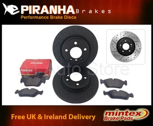 Range Rover Sport 2.7 TDV6m 05- Rear Brake Discs Pads Coated Black Piranha - Picture 1 of 1