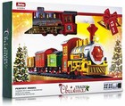 12pc Christmas Train Set Track Deluxe Musical Sound Light Around Tree Decoration