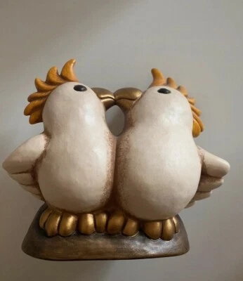 Thun Collection 2004 Coppia Pappagalli Cacatua che si baciano, Club, Pappagallo  - Immagine 1 di 3