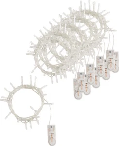 VBS XXL Mini Catene Luminose a LED, con Timer, con Pile a Bottone Interno - Foto 1 di 8