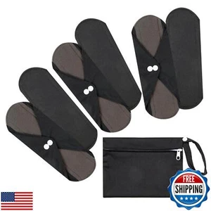 Set 7pz 1pz Mini Sacchetto Umido +6pz Assorbenti Riutilizzabili Assorbenti Sanitari/Lavabili Cl - Foto 1 di 5