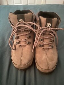 Timberland Suede Walking Boots Shoes Womens Medium Brown Used UK Size 4