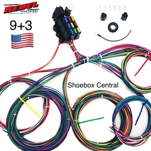 Rebel Wire 12 Volt Wiring Harness, 9+3 Circuit Universal Kit, Made in the USA!! - Picture 1 of 5