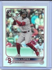 Jack Lopez 2022 Topps Series 2 Rookie #418 Rainbow Foil Parallel Red Sox RC