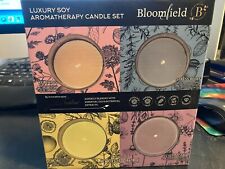 Bloomfield Luxury Soy Aromatherapy Candle Set Of 4. In Wooden Box.