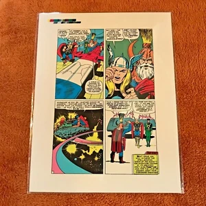 Jack Kirby Journey Into Mystery #117 Rare Production Art Pg 5 Thor Loki marvel! - Picture 1 of 2