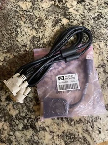 TWO NEW Genuine HP 481409-001 Display Port to DVI-D Adapter + 2 DVI Cables - Picture 1 of 2