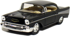 Kinsmart 1957 Chevy Bel Air Coupe Black, 1:40 Scale, Die Cast Metal, Black, 5 In - Picture 1 of 12
