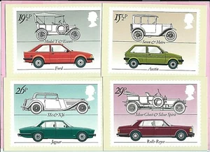 GB 1982 PHQ Cards #63 Complete Set - BRITISH MOTOR CARS - unbenutzt MINT - Bild 1 von 1