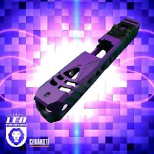 For Glock 19 Slide gen1-3 NEW Cerakote UPPER SYMMETRY STRIPPED LEO PURPLE