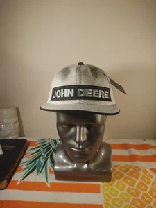 NWT Vintage K Products John Deere Snapback Gray Hat Made In The USA - Picture 1 of 8