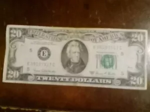 1969C $20 Bill With For Pairs E05107517C 95% Rare With Fancy Serial Number - Picture 1 of 5