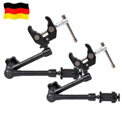 2X Magic Arm 11" Einstellbare Gelenkarm + Super Klemme für Monitor LED Licht - Bild 1 von 4