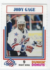 1991-92 Rochester Americans (AHL) Jody Gage
