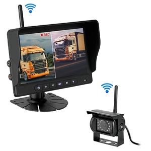 HD Funk Rückfahrsystem Digital für LKW Wohnmobil 7" Monitor 10V - 32V SD Karte - Bild 1 von 10