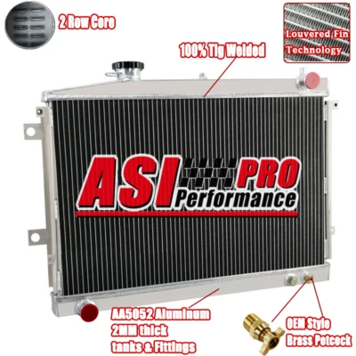 2ROW Aluminium Radiator, Fit Mazda Bravo B2600/Ford Courier Ute Petrol 1985-1996 - image 1 of 4