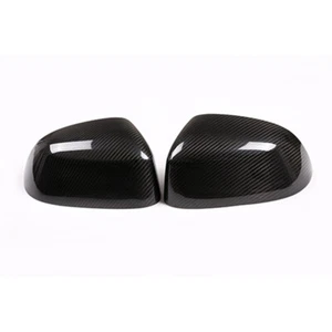 Real Carbon Fiber Mirror Cover Sticker Cover Fit for BMW X3 X4 X5 X6 F15 F16 - Picture 1 of 6