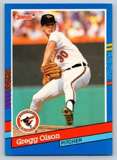 1991 Donruss Baltimore Orioles Baseball Card #111 Gregg Olson