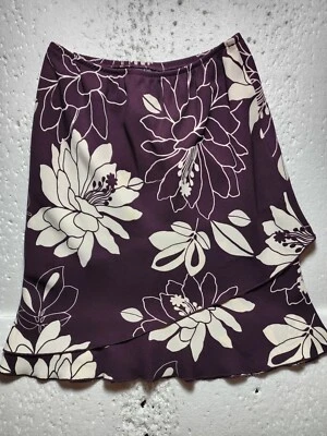 Falda SL Fashions para mujer talla 10P pequeña púrpura recta mini cremallera lateral Foto 1 de 4