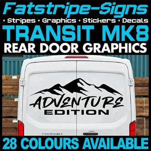 para adaptarse a Ford Transit MK8 ADVENTURE PEGATINAS DE MONTAÑA GRÁFICAS CÁMPER FURGONETA AUTOCARAVANA - Imagen 1 de 2