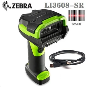 Zebra LI3608-SR00003VZCN Standard Range 1D Handheld Barcode Scanner w USB Cable - Picture 1 of 11
