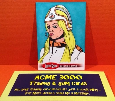 Captain Scarlet Unstoppable Cards - Westley James Smith Sketch Card SK2 - Image 1 of 2