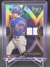2023 Panini Select Swatches Pete Crow-Armstrong SS-PCA Silver /199 2 Color Patch