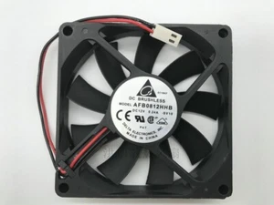 Delta 8015 AFB0812HHB DC12V 0.24A 2-wire 80*15MM 80mm cooling fan 2pin - Picture 1 of 3