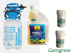 Spider Mite, Powdery Meldew ,Insect & Pest Control Kits For Plants Hydroponics - Picture 1 of 9