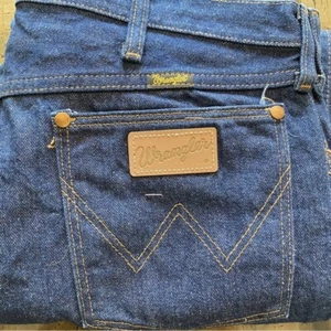 Wrangler Vintage 13MWZ Jeans Dark Wash Mens 37x26 USA 100% Cotton - Picture 1 of 14